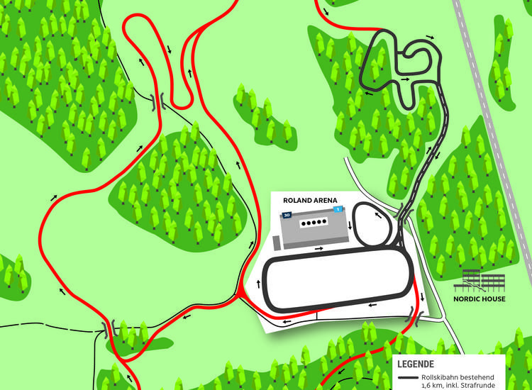 Spatenstich Rollskibahn Plan